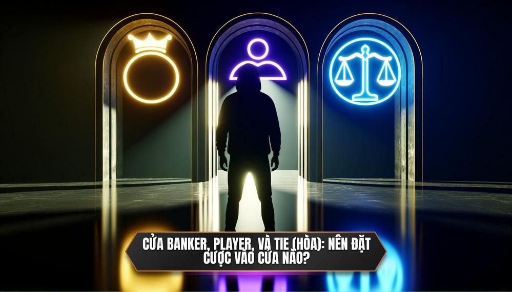 Cửa Banker, Player, và Tie (Hòa)_ Nên đặt cược vào cửa nào