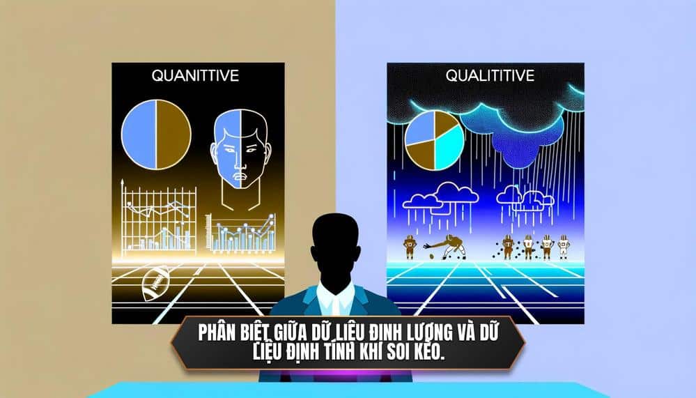 Phân biệt giữa Dữ liệu định lượng và Dữ liệu định tính khi soi kèo.